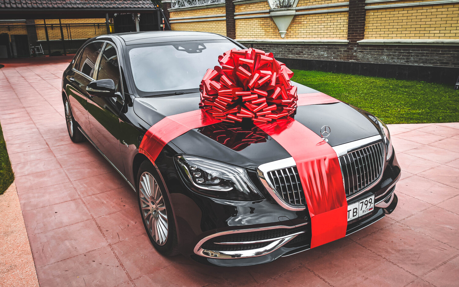 Бант на машину "Lite" 65 см